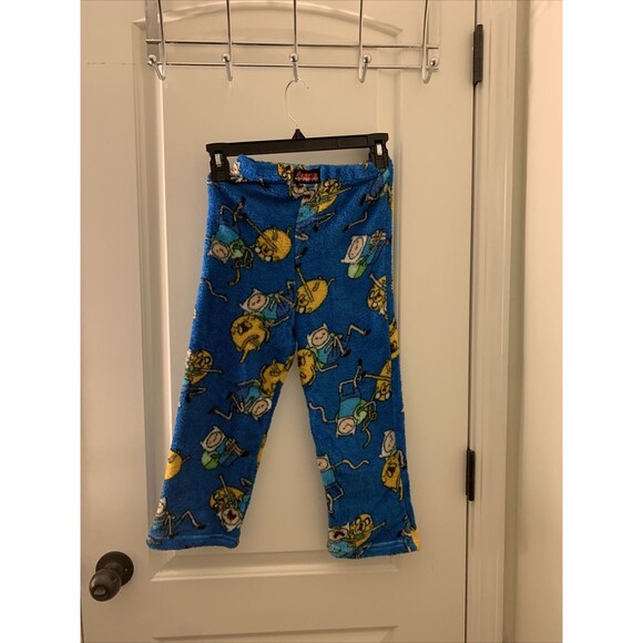 Cartoon Network Adventure Time Boys Graphic Fleece Pajama Pants Size S 6 - Picture 1 of 12